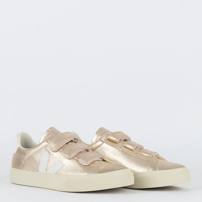 Vert Shoes Logo Chromefree Leather Platine White