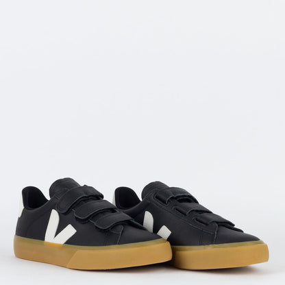 Vert Shoes Logo Chromefree Leather Black White