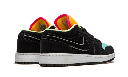 Jordan 1 Low Black Aurora Green Laser Orange