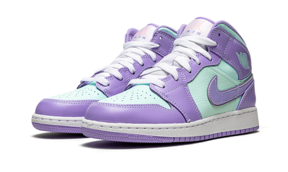 Jordan 1 Mid Purple Aqua