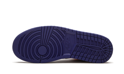 Jordan 1 Mid White Laser Orange Deep Royal Blue