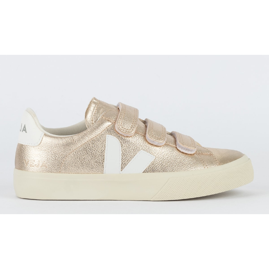 Vert Shoes Logo Chromefree Leather Platine White