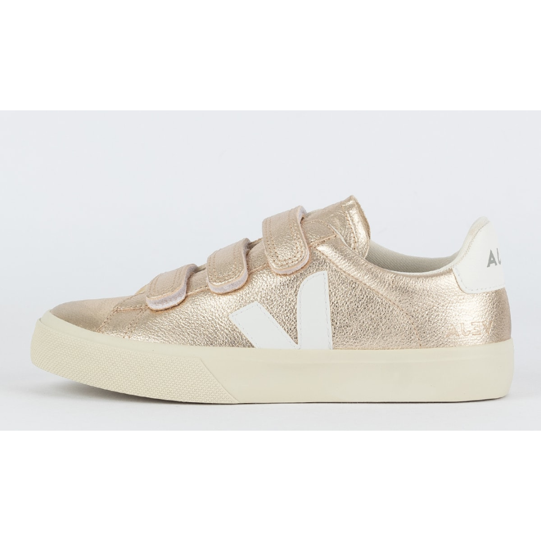 Vert Shoes Logo Chromefree Leather Platine White