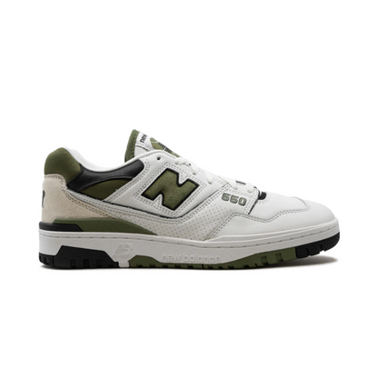 New Balance 550  White / Dark Olivine