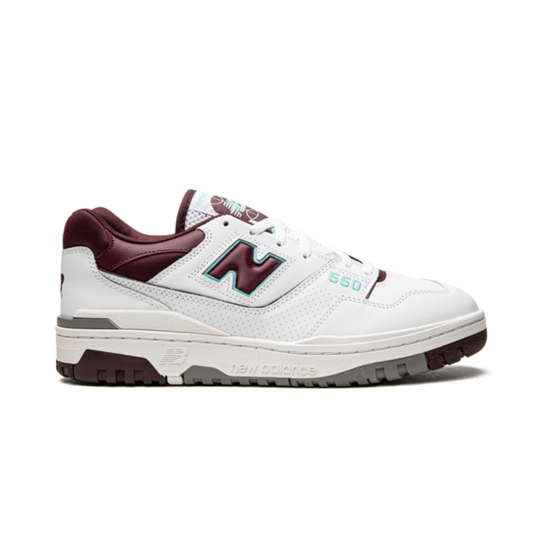 New Balance 550 Burgundy Cyan