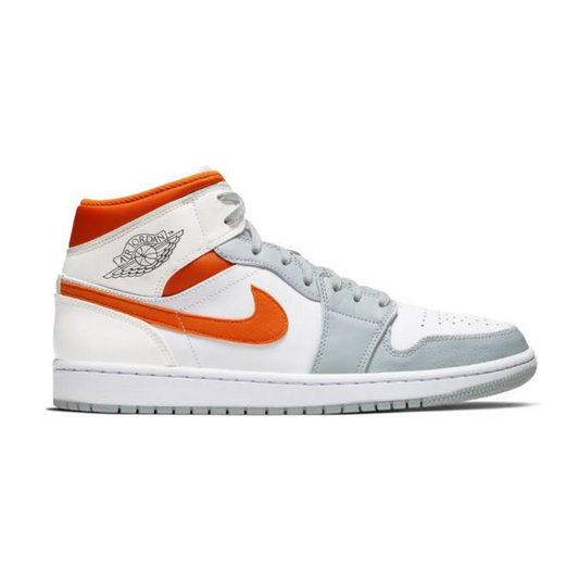 Jordan 1 Mid Starfish Pure Platinum