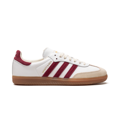 Adidas Samba Sporty & Rich White Core Burgundy