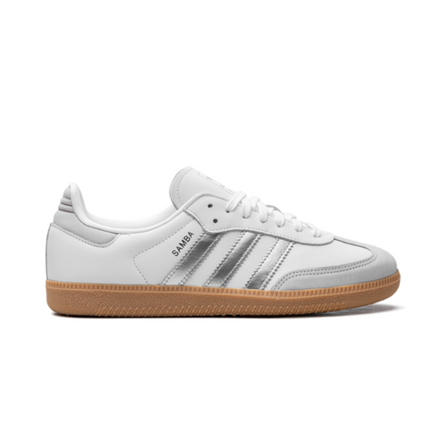 Adidas Samba White Silver Metallic Grey