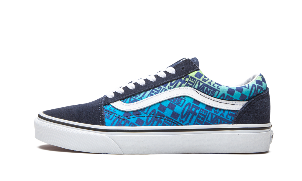 Vans Old Skool Off the Wall Logos - Blue