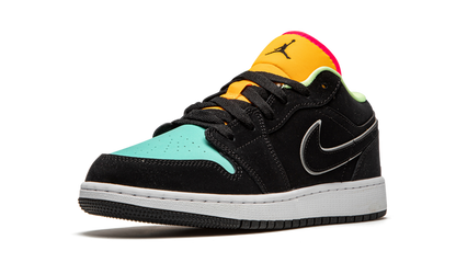 Jordan 1 Low Black Aurora Green Laser Orange