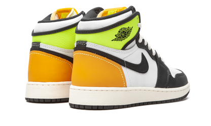 Jordan 1 Retro High White Black Volt University Gold