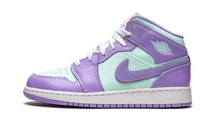 Jordan 1 Mid Purple Aqua