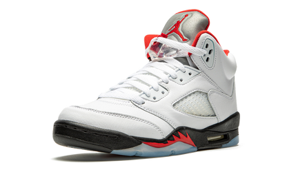 Jordan 5 Retro Fire Red Silver Tongue