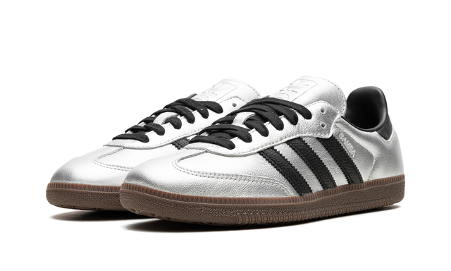 Adidas Samba Silver Metallic Black Gum