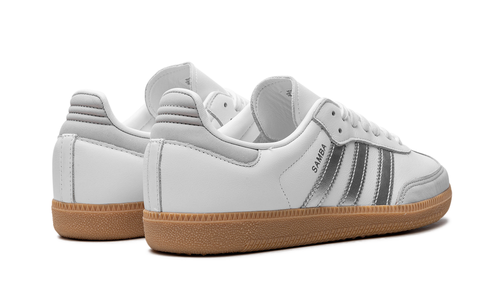 Adidas Samba White Silver Metallic Grey