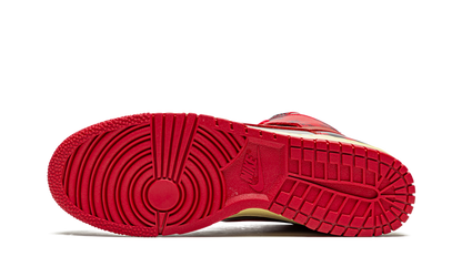 Nike Dunk High Red Acid Wash