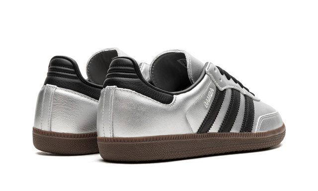Adidas Samba Silver Metallic Black Gum