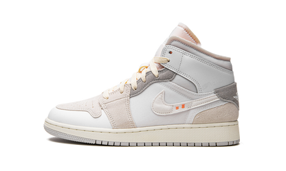 Jordan 1 Mid Craft Inside Out White Grey