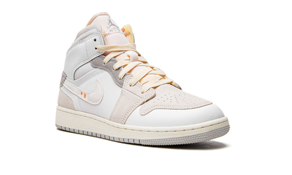 Jordan 1 Mid Craft Inside Out White Grey