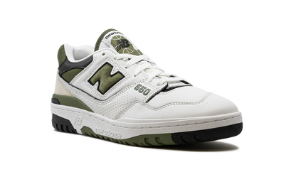 New Balance 550  White / Dark Olivine