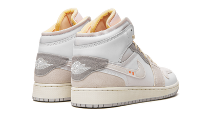 Jordan 1 Mid Craft Inside Out White Grey