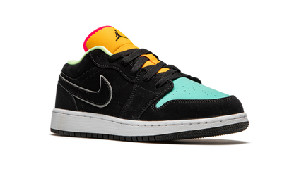 Jordan 1 Low Black Aurora Green Laser Orange